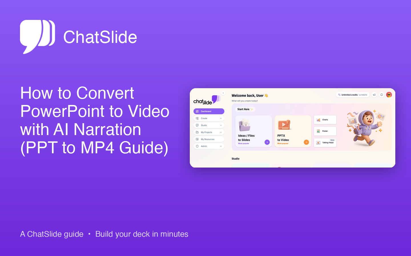 ChatSlide — How to Convert PowerPoint to Video with AI Narration (PPT to MP4 Guide)